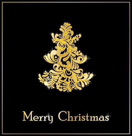 simsearch:400-05692643,k - Abstract Christmas card with editable text Stock Photo - Budget Royalty-Free & Subscription, Code: 400-04776502