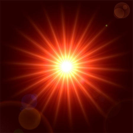 round objects - abstract lens flare light over red background Photographie de stock - Aubaine LD & Abonnement, Code: 400-04776517