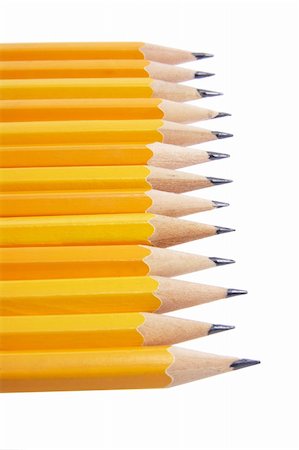 simsearch:400-05289294,k - Row of Pencils Close Up Fotografie stock - Microstock e Abbonamento, Codice: 400-04777215