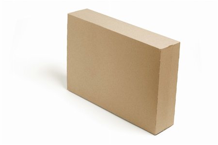 simsearch:400-04775658,k - Cardboard Box on Isolated White Background Photographie de stock - Aubaine LD & Abonnement, Code: 400-04777475