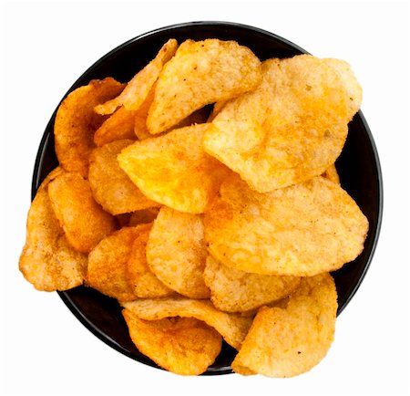 simsearch:400-07994109,k - Full flavored dish of potato chips Foto de stock - Super Valor sin royalties y Suscripción, Código: 400-04777785