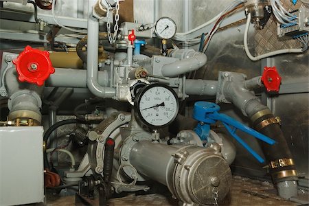 Complex pumping and valve controls on a pumper firetruck. Stock Photo - Budget Royalty-Free & Subscription, Code: 400-04777901