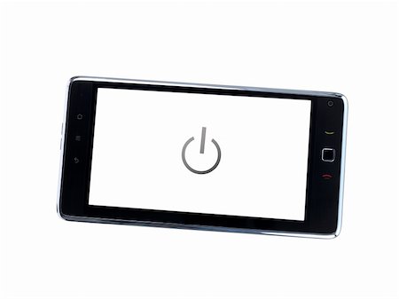 simsearch:400-04884769,k - An android tablet isolated against a white background Photographie de stock - Aubaine LD & Abonnement, Code: 400-04778055