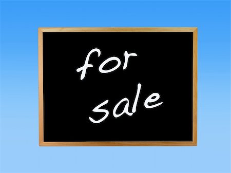 simsearch:400-06178203,k - A blackboard isolated against a blue background Stockbilder - Microstock & Abonnement, Bildnummer: 400-04778057