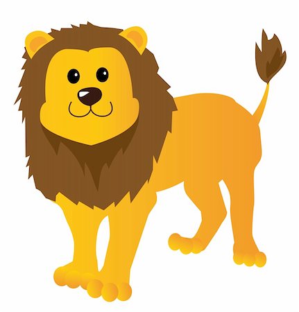 vector illustration of a lion Photographie de stock - Aubaine LD & Abonnement, Code: 400-04778095