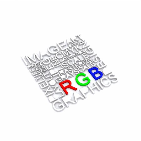 simsearch:400-05071190,k - RGB letters design art image Foto de stock - Super Valor sin royalties y Suscripción, Código: 400-04778180