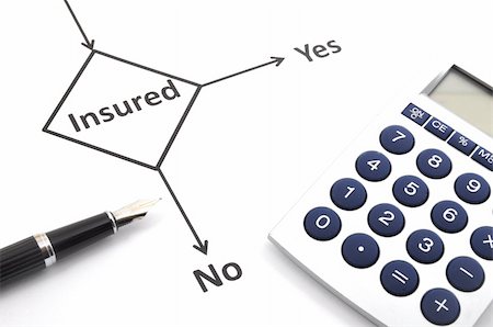 simsearch:400-04796133,k - insurance or risk concept with flowchart and pen Stock Photo - Budget Royalty-Free & Subscription, Code: 400-04778320