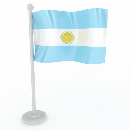 simsearch:400-04796084,k - Illustration of a flag of Argentina on a white background Foto de stock - Royalty-Free Super Valor e Assinatura, Número: 400-04778635