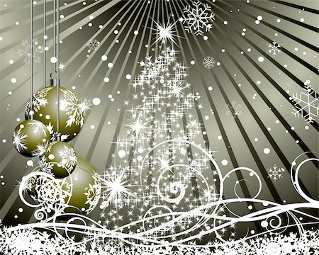 simsearch:400-07174470,k - Beautiful vector Christmas (New Year) background for design use Stock Photo - Budget Royalty-Free & Subscription, Code: 400-04778843
