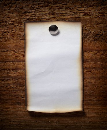 simsearch:400-04507518,k - close up of grunge note paper on wooden background Stock Photo - Budget Royalty-Free & Subscription, Code: 400-04779055