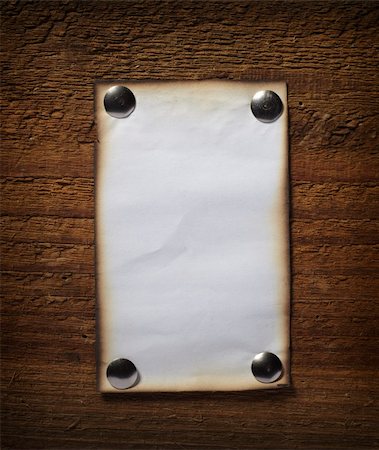 simsearch:400-04507518,k - close up of grunge note paper on wooden background Stock Photo - Budget Royalty-Free & Subscription, Code: 400-04779059