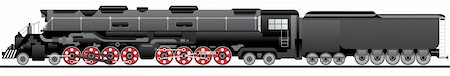 Old locomotive. Veteran rail traffic. Stock Photo - Budget Royalty-Free & Subscription, Code: 400-04779232