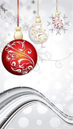 simsearch:400-04240721,k - abstract christmas balls   vector illustration Stockbilder - Microstock & Abonnement, Bildnummer: 400-04779567