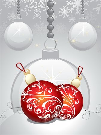 simsearch:400-04240721,k - abstract christmas balls vector illustration Stockbilder - Microstock & Abonnement, Bildnummer: 400-04779578