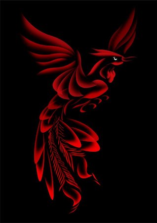 phoenix bird - Phoenix Illustration Stock Photo - Budget Royalty-Free & Subscription, Code: 400-04770832