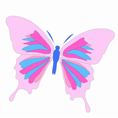 Beautiful butterfly illustration Foto de stock - Royalty-Free Super Valor e Assinatura, Número: 400-04771107