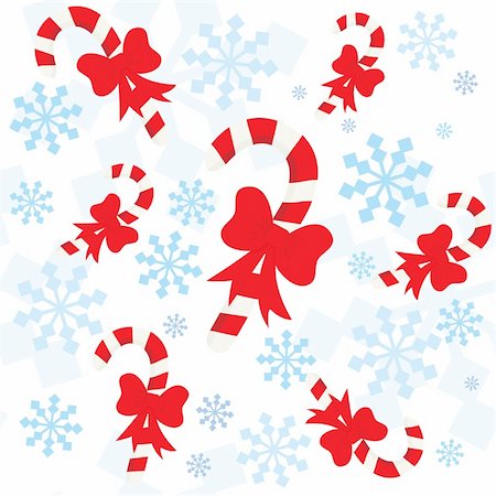 simsearch:400-04656297,k - Christmas seamless pattern with snowflakes and candy canes Photographie de stock - Aubaine LD & Abonnement, Code: 400-04771328