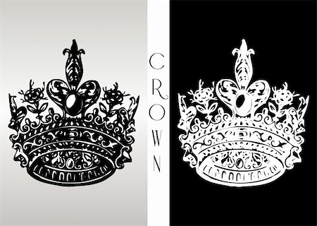 royal crown and elements - vector illustration for your design and more ideas... Stock Photo - Budget Royalty-Free & Subscription, Code: 400-04771341