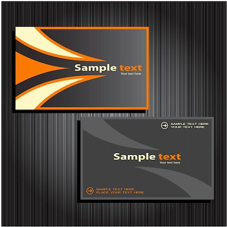 palll (artist) - Vector abstract creative business cards (set template) Stockbilder - Microstock & Abonnement, Bildnummer: 400-04771420