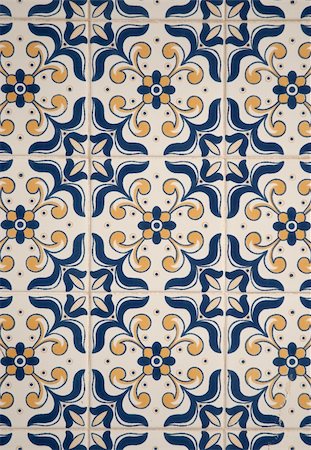 simsearch:400-08962382,k - Detail of Portuguese glazed tiles. Stock Photo - Budget Royalty-Free & Subscription, Code: 400-04771451