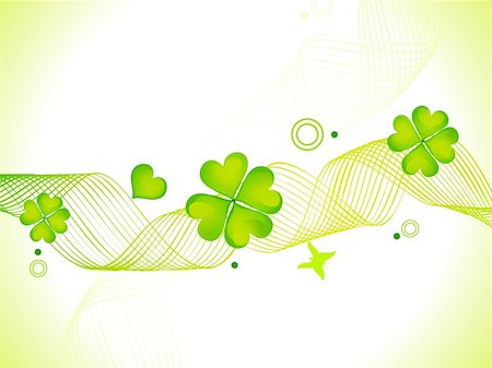 simsearch:400-05916903,k - abstract st patricks day card vector illustration Fotografie stock - Microstock e Abbonamento, Codice: 400-04771608