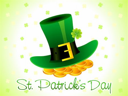 simsearch:400-05894214,k - abstract st patricks day card vector illustration Stock Photo - Budget Royalty-Free & Subscription, Code: 400-04771627