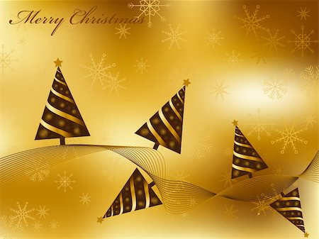 simsearch:400-04771465,k - Vector gold christmas greeting card Stock Photo - Budget Royalty-Free & Subscription, Code: 400-04772013