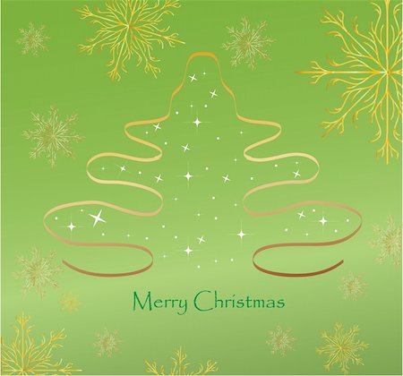 Christmas Tree Vector background illustration Foto de stock - Super Valor sin royalties y Suscripción, Código: 400-04772035