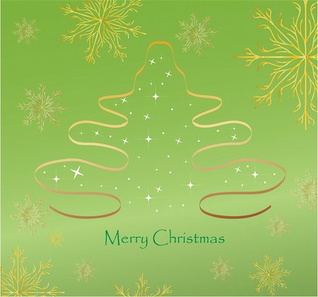 erle - Christmas Tree Vector background illustration Stockbilder - Microstock & Abonnement, Bildnummer: 400-04772035