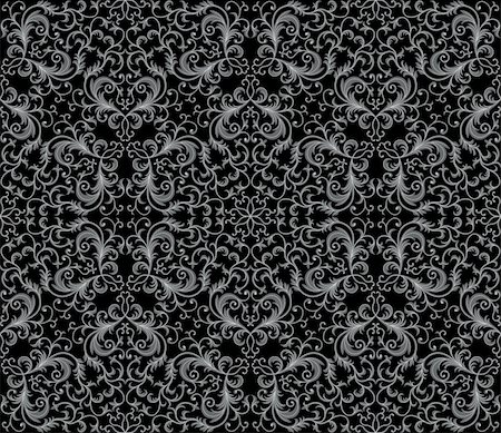 Seamless floral pattern. Vector illustration. Stock Photo - Budget Royalty-Free & Subscription, Code: 400-04772240