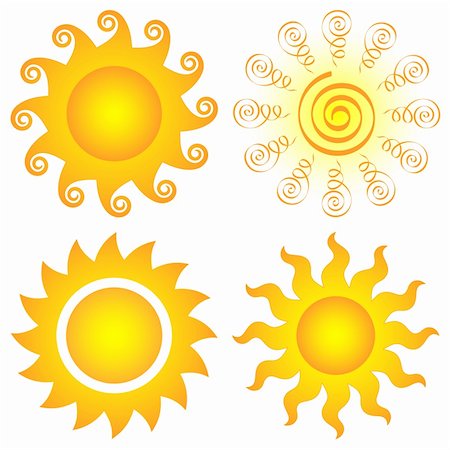 simsearch:400-04154451,k - bright symbolic vector sun collection Stock Photo - Budget Royalty-Free & Subscription, Code: 400-04772754