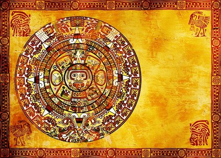 simsearch:400-04326809,k - Maya calendar on ancient wall Foto de stock - Super Valor sin royalties y Suscripción, Código: 400-04772833
