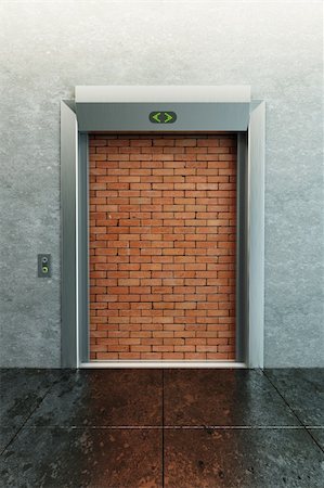 simsearch:6108-06908186,k - modern elevator with deadlock 3d render Stock Photo - Budget Royalty-Free & Subscription, Code: 400-04773169