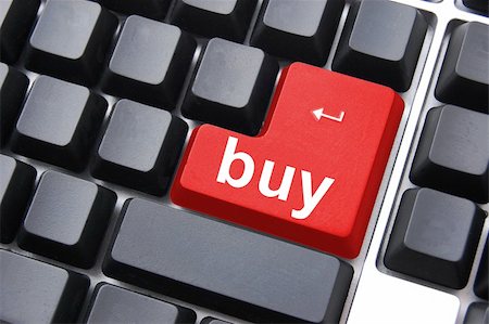 simsearch:400-04416697,k - red buy button showing e commerce concept Stockbilder - Microstock & Abonnement, Bildnummer: 400-04773253