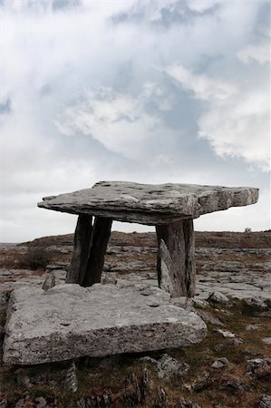 poulnabrone dolmen historic portal tomb in the burren in county clare Stock Photo - Budget Royalty-Free & Subscription, Code: 400-04773436