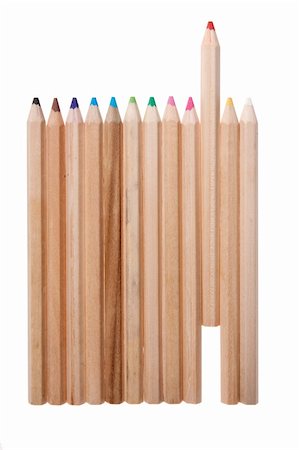 simsearch:400-04870195,k - color pencils isolated on white Foto de stock - Super Valor sin royalties y Suscripción, Código: 400-04773548