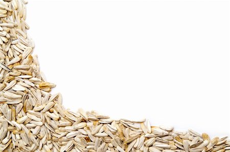 salt border - white sunflower seeds Stock Photo - Budget Royalty-Free & Subscription, Code: 400-04773856