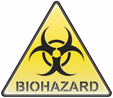 Biohazard vector triangle sign Stock Photo - Budget Royalty-Free & Subscription, Code: 400-04784008