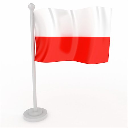 simsearch:400-04796084,k - Illustration of a flag of Poland on a white background Foto de stock - Royalty-Free Super Valor e Assinatura, Número: 400-04784099