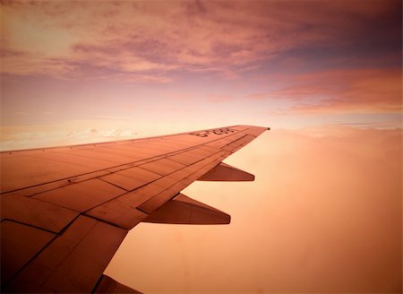 the beautiful sunset that view from a airbus . Stock Photo - Budget Royalty-Free & Subscription, Code: 400-04784150