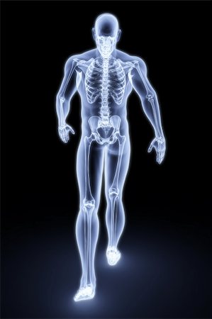 simsearch:400-04191168,k - walking man under X-rays. 3d render. Stock Photo - Budget Royalty-Free & Subscription, Code: 400-04784375