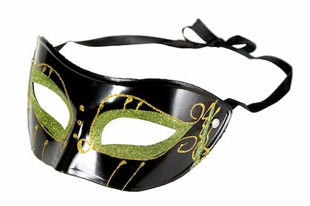 green black mask for carnival Stockbilder - Microstock & Abonnement, Bildnummer: 400-04784427