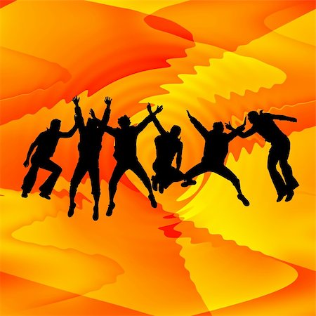 simsearch:400-04133171,k - People jumping background Stock Photo - Budget Royalty-Free & Subscription, Code: 400-04784463