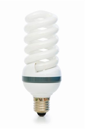 simsearch:400-04366277,k - Energy saving lamp isolated on the white background Stock Photo - Budget Royalty-Free & Subscription, Code: 400-04784926