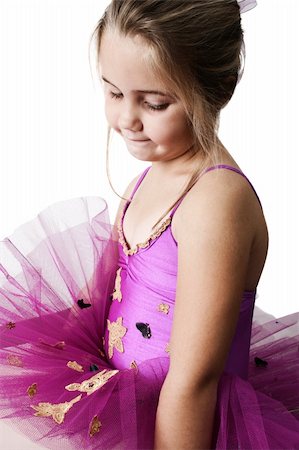 simsearch:400-07302639,k - Young girl wearing a tutu dreaming of becoming a ballet dancer Stock Photo - Budget Royalty-Free & Subscription, Code: 400-04785461