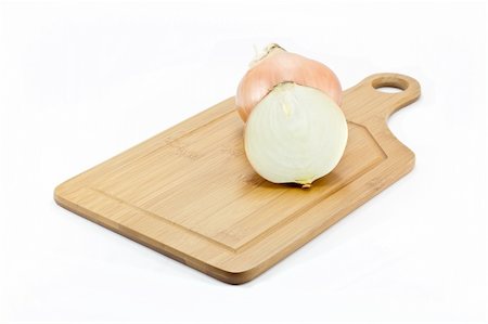 Cutting board isolated on white Stock Photo - Budget Royalty-Free & Subscription, Code: 400-04785603