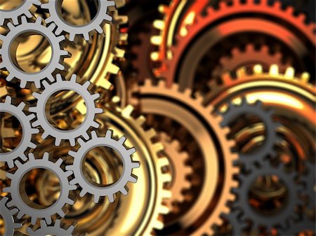 simsearch:400-08372468,k - abstract 3d illustration of dark gear wheels background Fotografie stock - Microstock e Abbonamento, Codice: 400-04785934