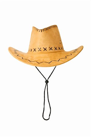 simsearch:400-07919690,k - Cowboy hat isolated on the white background Stockbilder - Microstock & Abonnement, Bildnummer: 400-04786094