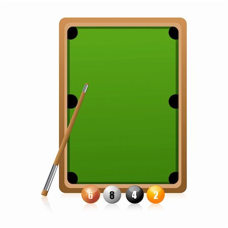 simsearch:400-07218299,k - illustration of snooker play on white background Stock Photo - Budget Royalty-Free & Subscription, Code: 400-04786289