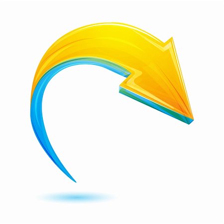 simsearch:400-08401650,k - illustration of abstract vector arrow on white background Foto de stock - Royalty-Free Super Valor e Assinatura, Número: 400-04786314